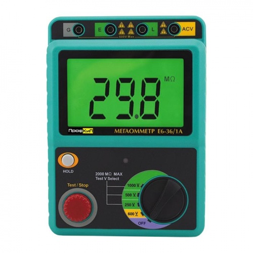 ПрофКиП Е6-36/1А мегаомметр (250 В … 1000 В) фотография 
