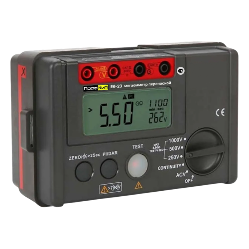 ПрофКиП Е6-23 мегаомметр цифровой (500В ... 2500В) фотография 