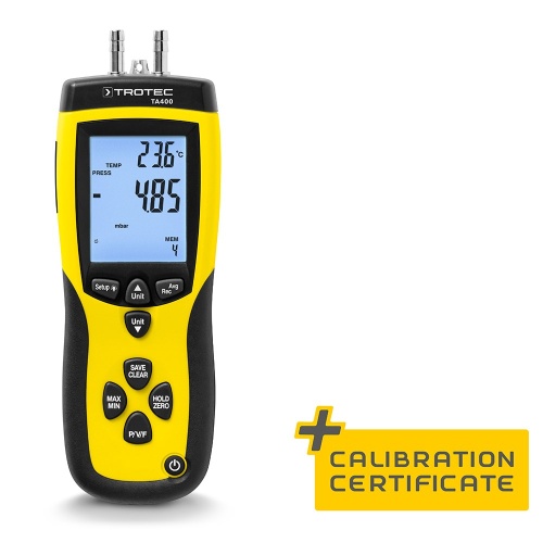 Дифманометр Trotec TA400 с трубкой Пито - внешний вид фото 2 Дифманометр Trotec TA400 с трубкой Пито фотография фото 2