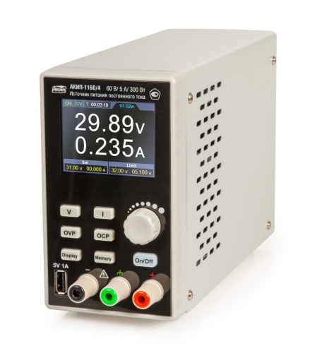 Источник питания Источник питания постоянного тока АКИП-1160/3 - внешний вид Источник питания Источник питания постоянного тока АКИП-1160/3 фотография