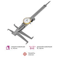 Штангенциркуль для измерения внутренних канавок МЕГЕОН 80150
