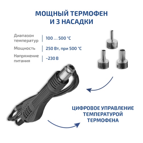 Паяльная станция 2 в 1 МЕГЕОН 00680 фотография  фото 7