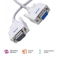 Кабель-адаптер МЕГЕОН RS232 (DB9F-DB9M) для подключения измерительных приборов к компьютеру