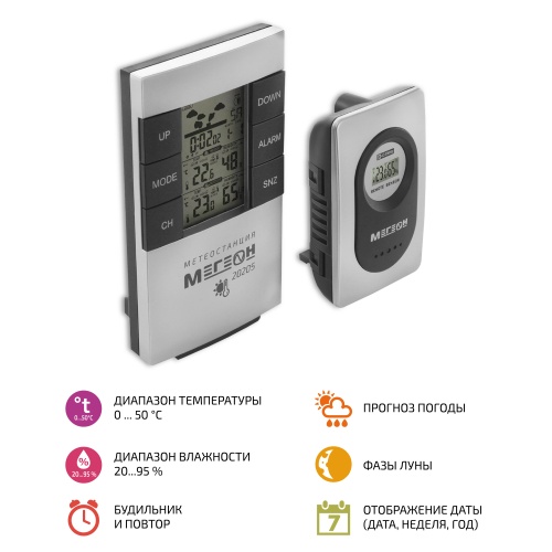 Метеостанция МЕГЕОН 20205 - внешний вид Метеостанция МЕГЕОН 20205 фотография