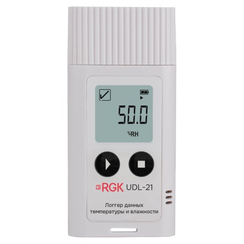 Логгер данных температуры и влажности RGK UDL-21 с поверкой - внешний вид Логгер данных температуры и влажности RGK UDL-21 с поверкой фотография