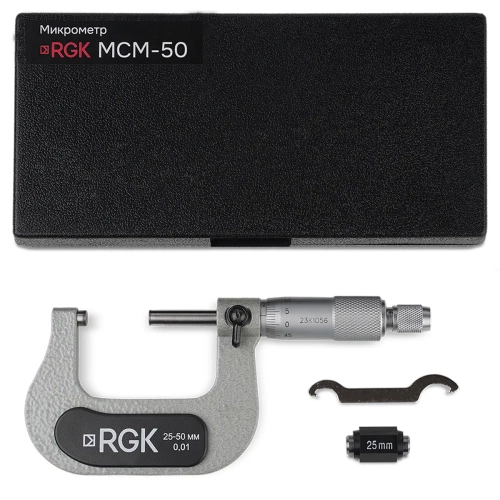Микрометр RGK MCM-50 - внешний вид Микрометр RGK MCM-50 фотография