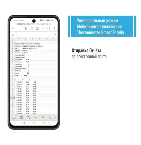 Термометр медицинский RELSIB WT50 с Bluetooth фото 13 Термометр медицинский RELSIB WT50 с Bluetooth фото 13