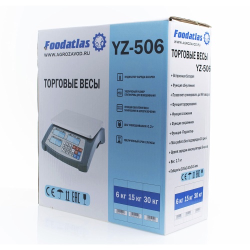 Торговые весы Foodatlas 15кг/1гр YZ-506 фотография  фото 5