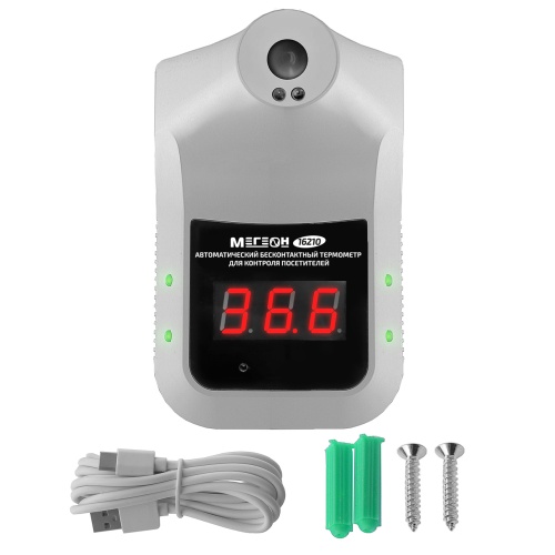 Автоматический бесконтактный термометр для контроля посетителей МЕГЕОН 16210 фотография  фото 7