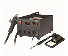 SS-989B Pro'sKit Паяльная станция цифровая двухканальная термовоздушнапя 60Вт, фен 24л/мин, LED-индикация, антистатическая защита