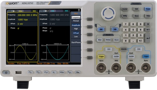 OWON XDG3252 Генератор сигналов фотография  фото 3