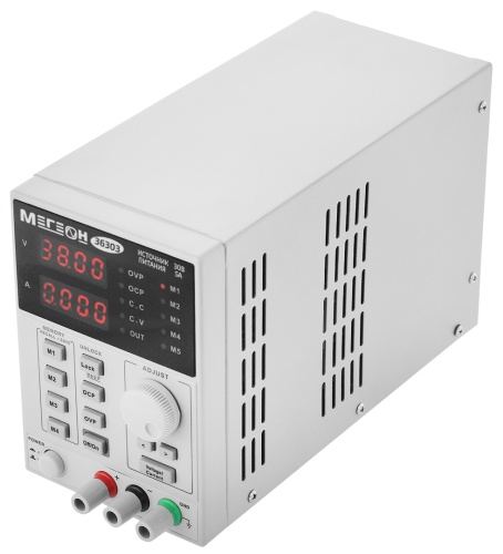 Источник питания Одноканальный программируемый линейный источник питания МЕГЕОН 36303 фотография  фото 3