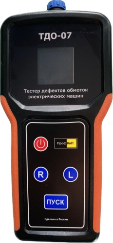ПрофКиП ТДО-07 Тестер Дефектов Обмоток Электрических Машин (встроенный мегаомметр) - внешний вид ПрофКиП ТДО-07 Тестер Дефектов Обмоток Электрических Машин (встроенный мегаомметр) фотография