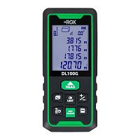 Лазерный дальномер RGK DL100G - зеленый луч