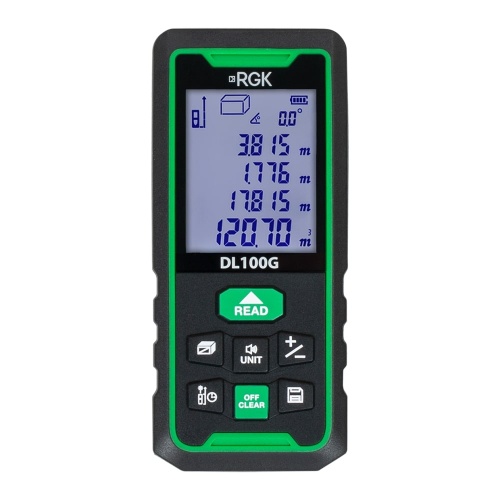 Лазерный дальномер RGK DL100G - зеленый луч фотография 