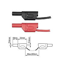 ПрофКиП PTL908-6 измерительные провода 4 мм с двойной изоляцией