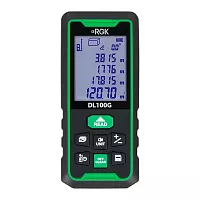 Лазерный дальномер RGK DL100G (с поверкой) - зеленый луч