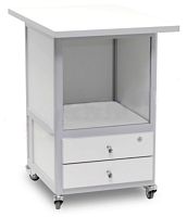 АРМ-5075 Стол подкатной с 2-мя ящиками с лицевыми панелями и замком