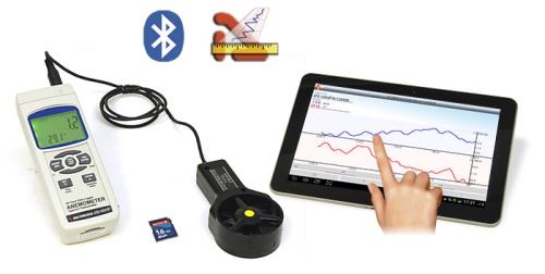 АТЕ-1033BT Анемометр-регистратор АТЕ-1033 с опцией Bluetooth интерфейса фотография  фото 5
