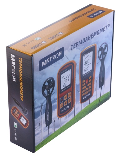 Термоанемометр с выносным датчиком МЕГЕОН 11005 - внешний вид фото 11 Термоанемометр с выносным датчиком МЕГЕОН 11005 фотография фото 11