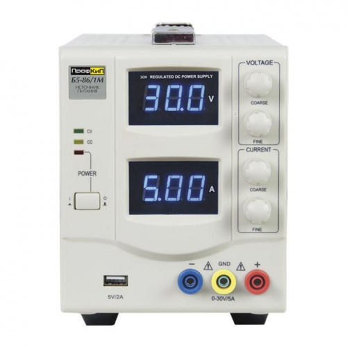 Источник питания ПрофКиП Б5-86/1М источник питания (1; 0 В … 30 В; 0 А … 3 А) фотография 