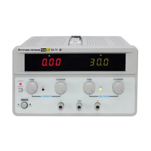Источник питания ПрофКиП Б5-70 - Источник Питания (0… 30В, 0...10А) фотография 