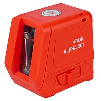 Лазерный уровень RGK ALPHA 201 с калибровкой с красным лучом
