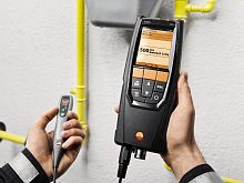 Комплект газоанализатора testo 320 арт. 0563 3222 с сенсором O2, CO без H2-компенсации, зонд отбора пробы