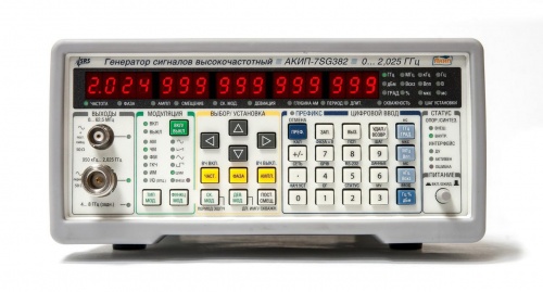 генератор сигналов АКИП-7SG382 - внешний вид генератор сигналов АКИП-7SG382 фотография