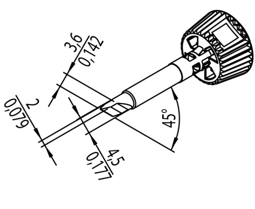Жало паяльное 0142BDLF20/SB фотография  фото 3