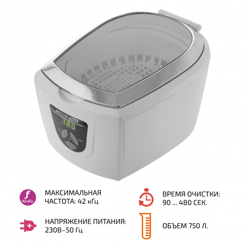 Ультразвуковой очиститель МЕГЕОН 76003 - внешний вид Ультразвуковой очиститель МЕГЕОН 76003 фотография