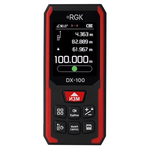 Лазерный дальномер RGK DX-100 - внешний вид Лазерный дальномер RGK DX-100 фотография