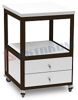 АРМ-5272 Тумбочка  мобильная с двумя ящиками