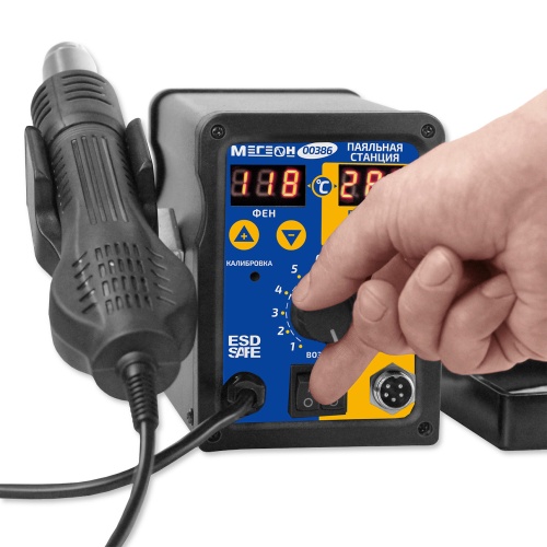 Паяльная станция 2 в 1 МЕГЕОН 00386 фотография  фото 9