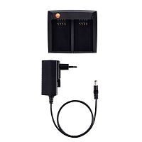 Блок питания для зарядки двух аккумуляторов для тепловизоров Testo 876,885,890, арт. 0554 8851