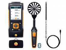 testo 440dP. Комплект для вентиляции № 1 с Bluetooth крыльчаткой 100мм (0635 9431), зондом с обогреваемой струной (0635 1570), телескоп. рукояткой (0554 0960) и кейсом (0516 4401).