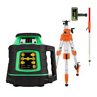 Комплект: ротационный нивелир AMO ROTOR 300G + штатив рейка приемник