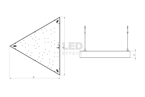 Светильник LED ОРИОН R3 65 Вт IP20 подвесные - внешний вид фото 3 Светильник LED ОРИОН R3 65 Вт IP20 подвесные фотография фото 3