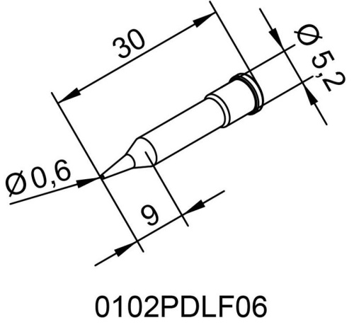 Жало паяльное 102PDLF06 (0102PDLF06) - внешний вид фото 3 Жало паяльное 102PDLF06 (0102PDLF06) фотография фото 3
