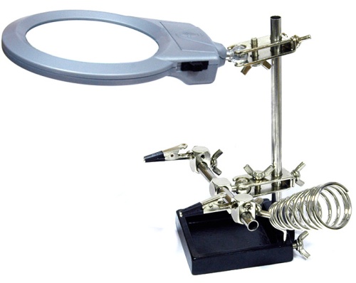 ASE-6030L Держатель платы с лупой и подсветкой фотография 