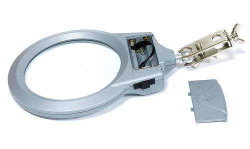 ASE-6030L Держатель платы с лупой и подсветкой фотография  фото 4